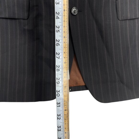 Hugo Boss Gable Vegas Virgin Wool Brown Blazer Sport Coat Jacket Men's 42R - Picture 8 of 11